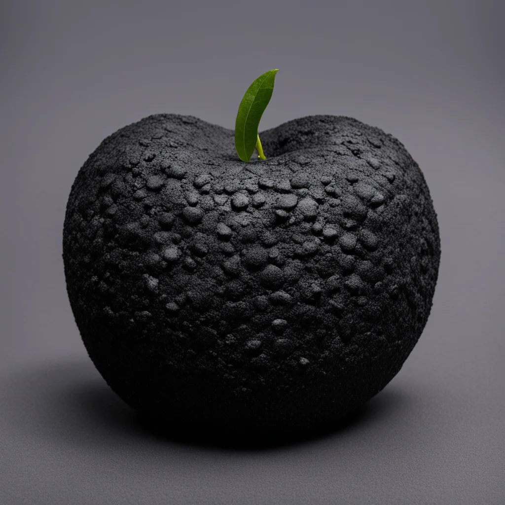 apple made of coal