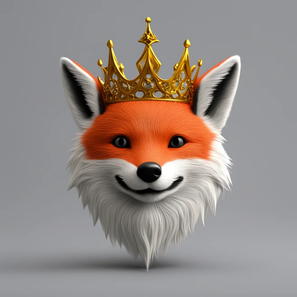 ar 45 octane render 3d fox crown