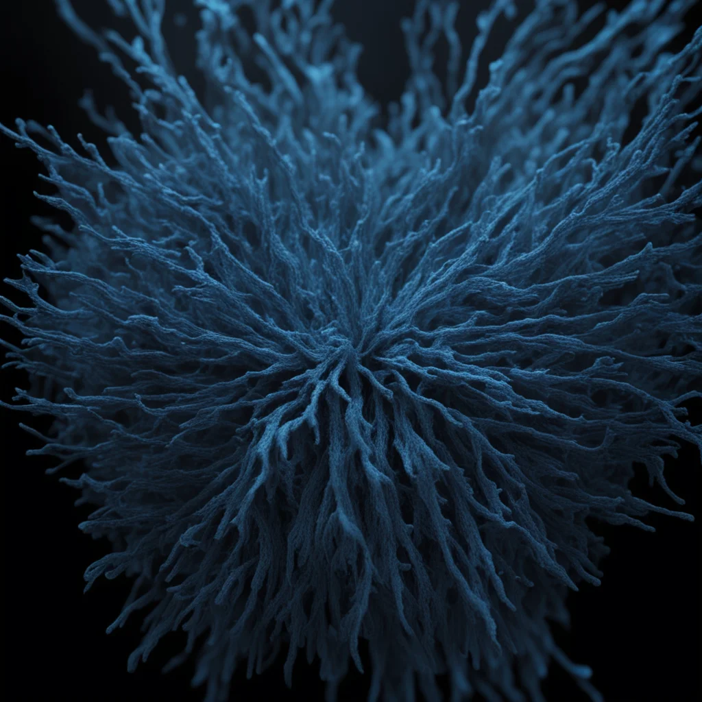 ash thorp octane photo real organic line 3d glowing blue dark moody insanely intricate detailed texture atmospheric volu