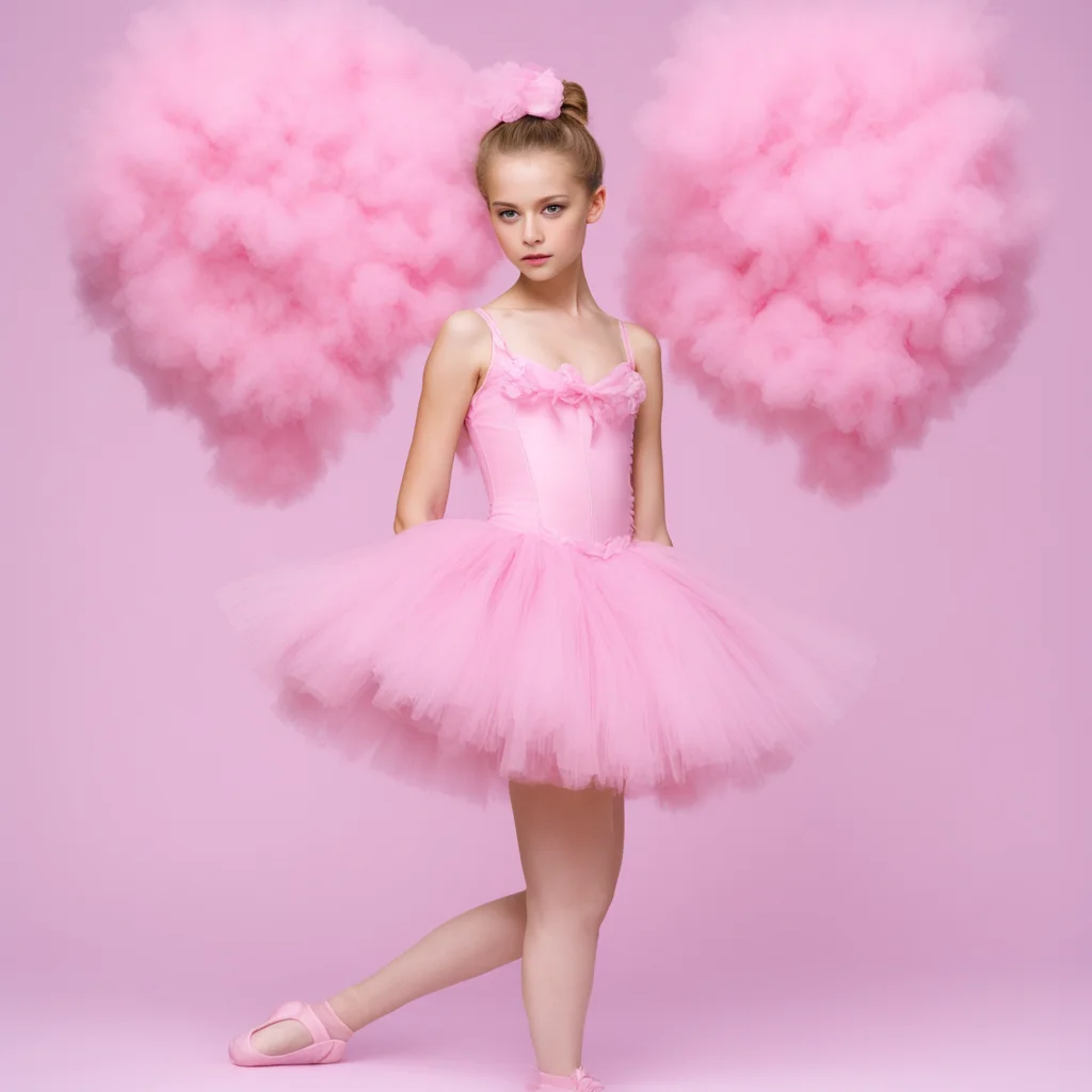 ballet prima ballerina in cotton candy tute