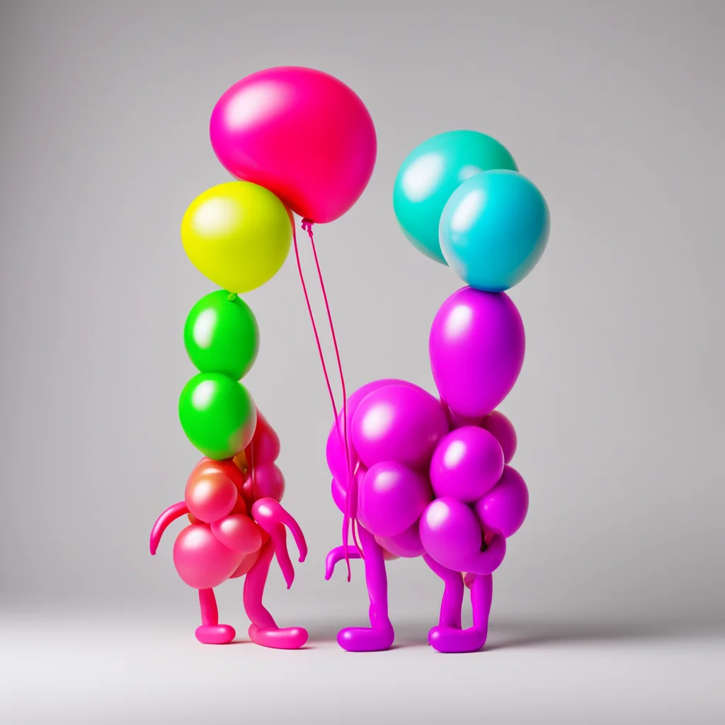 balloon creatures melting into each other