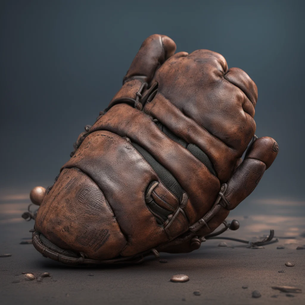 baseball mitt post apocalyptic cyberpunk ultra realistic octane render 8K