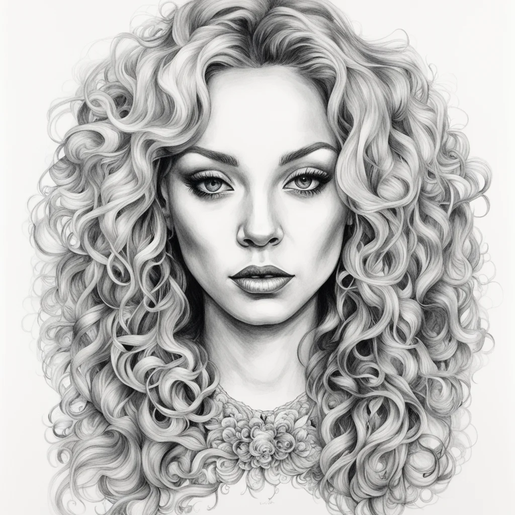 beautiful portrait painting of Samantha Fish singer concept art symmetrical Divisionism Ink Drawing ar 811
