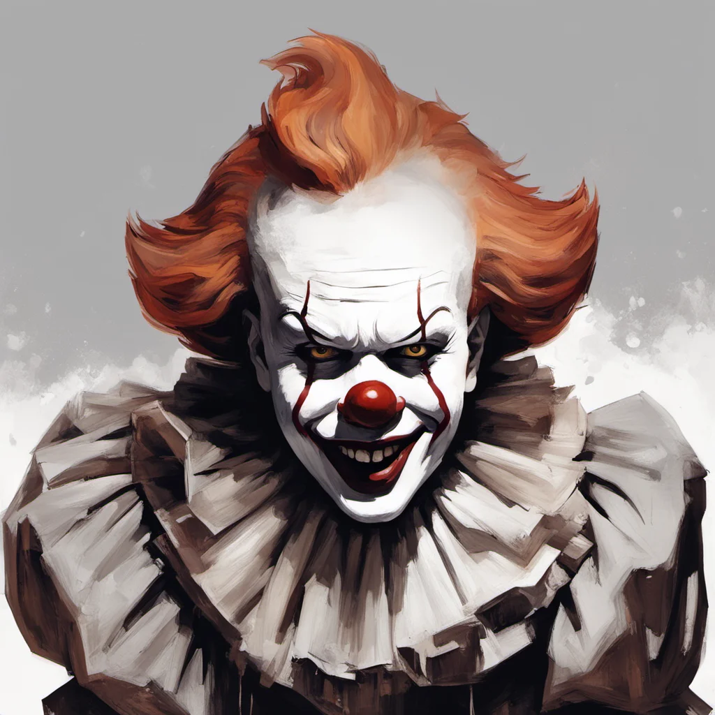 bill skarsgard the clown from it movie Pennywise Ashley wood style —hd —aspect 916