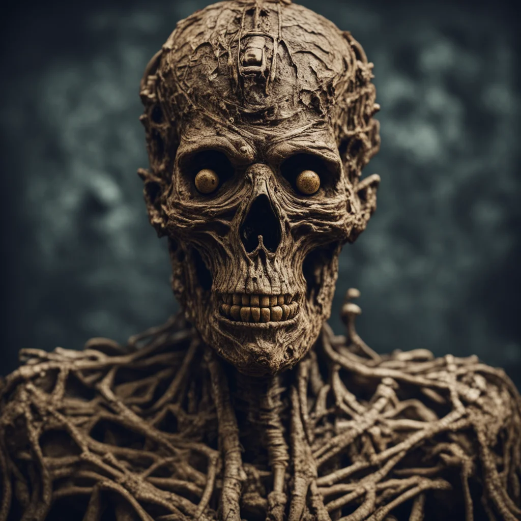 bio mechanical zombie form mummified like an ancient Egyptian mummy Horror film style cinematic detail in the style of d