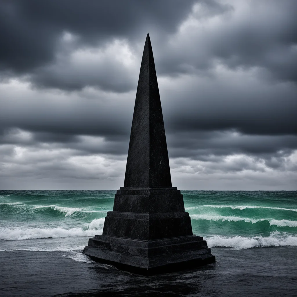 black granite obeliskstormy dark oceanthe ninth wavear 13