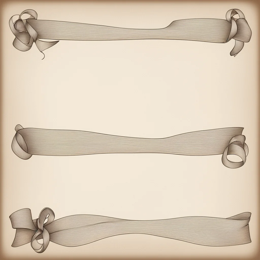 blank ribbon banner scroll clip art simple etching no detail style medieval