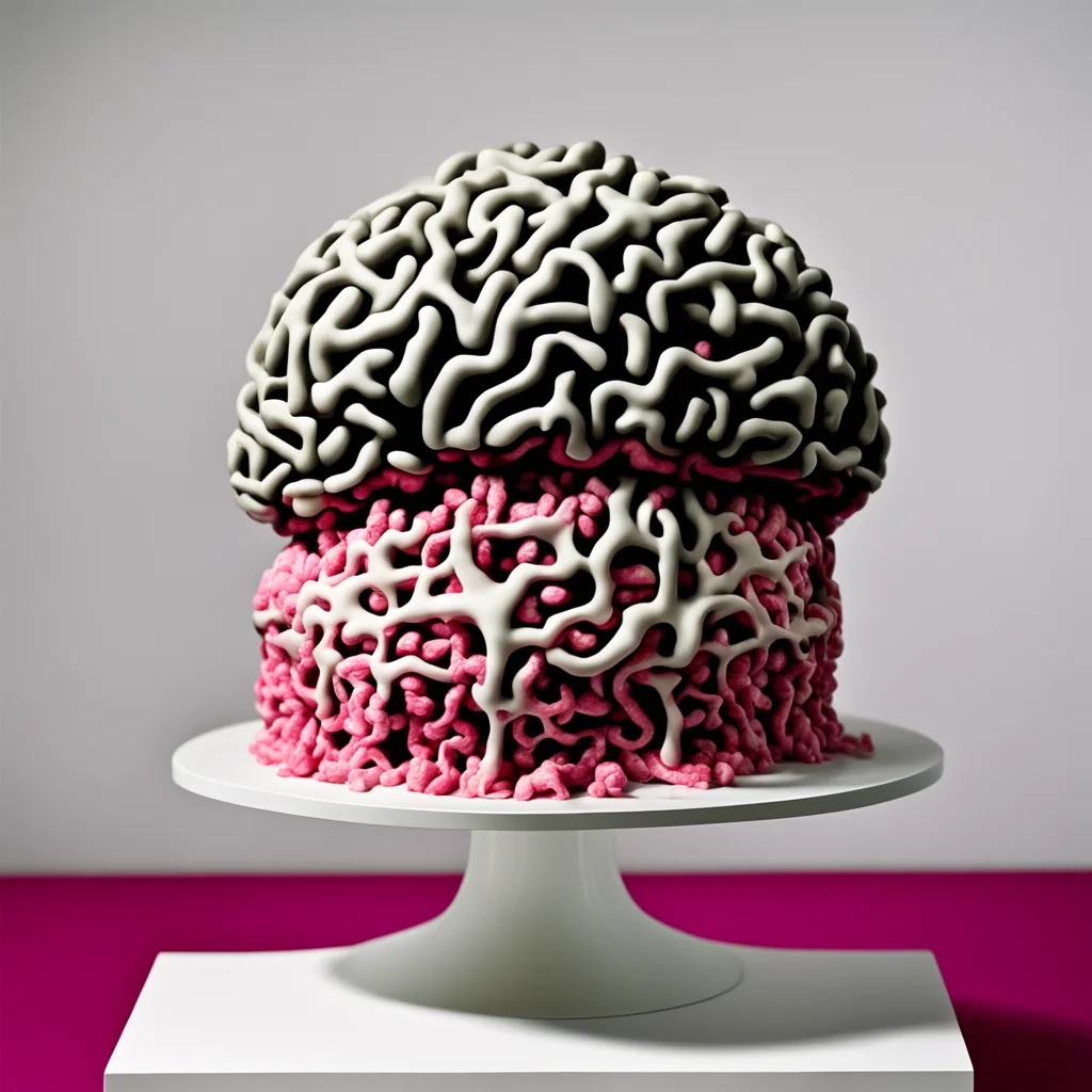 brain cake8 birthday cake made out of brains6 brain4 35mm film silkscreen print graphics4 1980s Japanese magazine advert