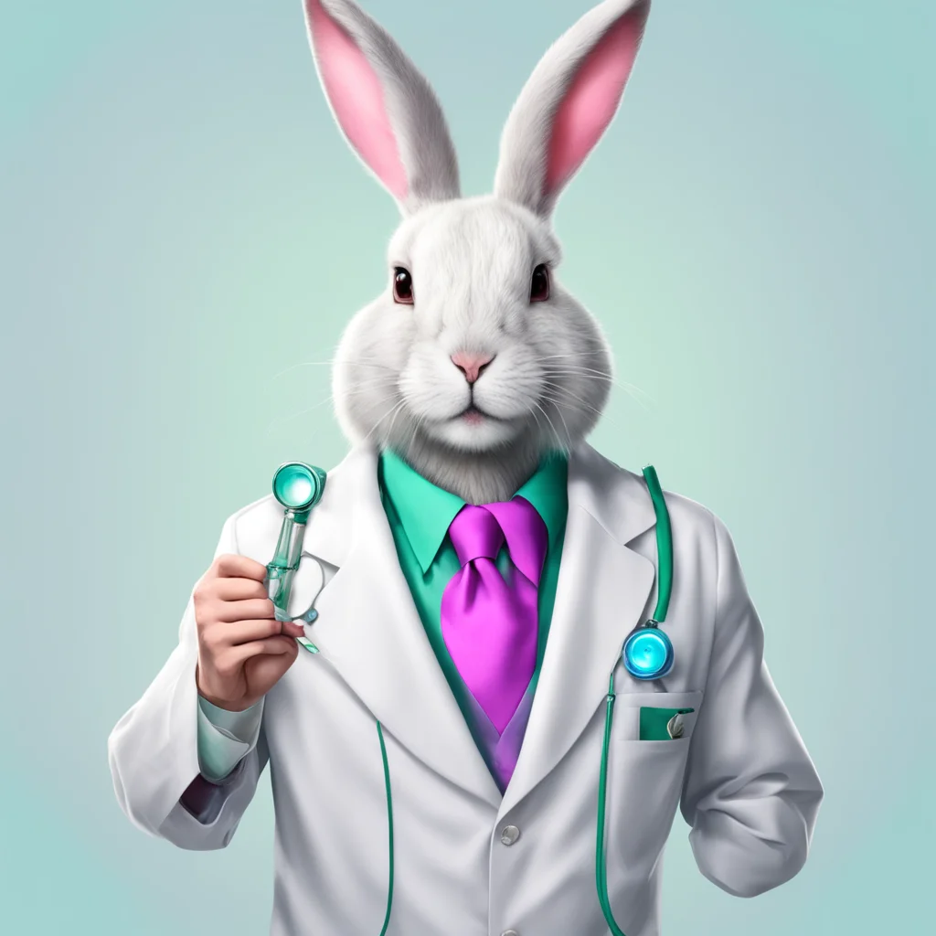 bunny human hybrid as a scientist