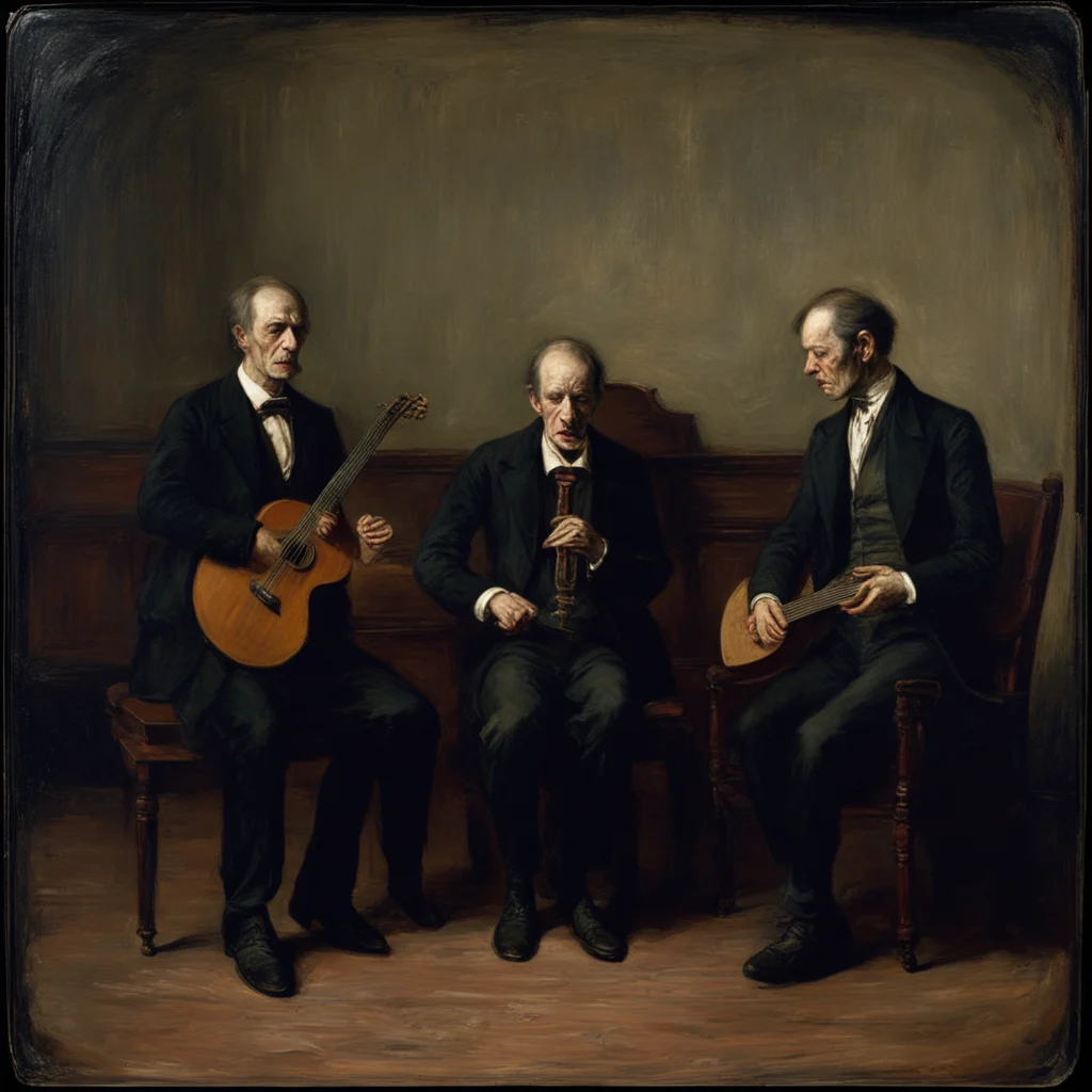by Thomas Eakins Vampires Playing Music Portrait Anamorphic Shot Anamorphic ar 391