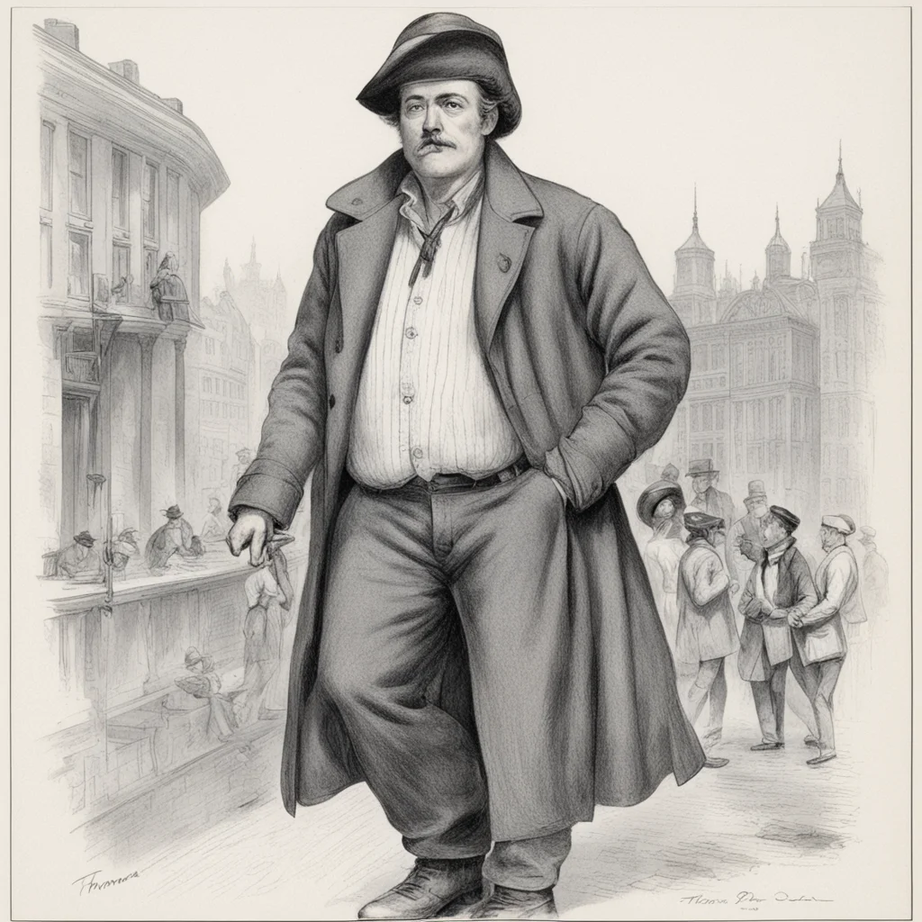 casual outfit by Thomas Nast