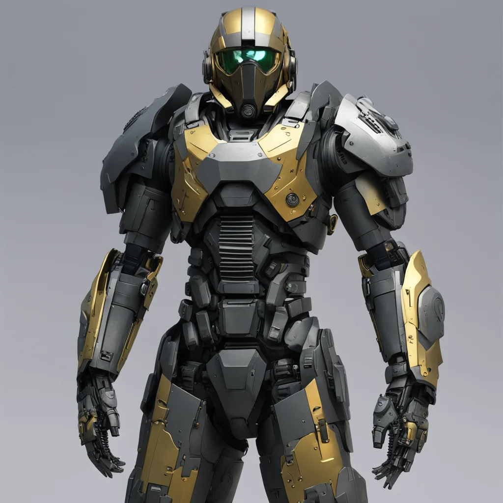 centered portrait cyberpunk soldier mercenary helmet visor face mask gas mask heavy power armor sci fi realistic sci fi 