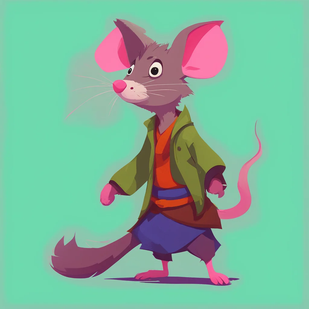 character design  rat costume  homeless  wind waker  stylized  fantasy  cute  gouache  outlines ar 916