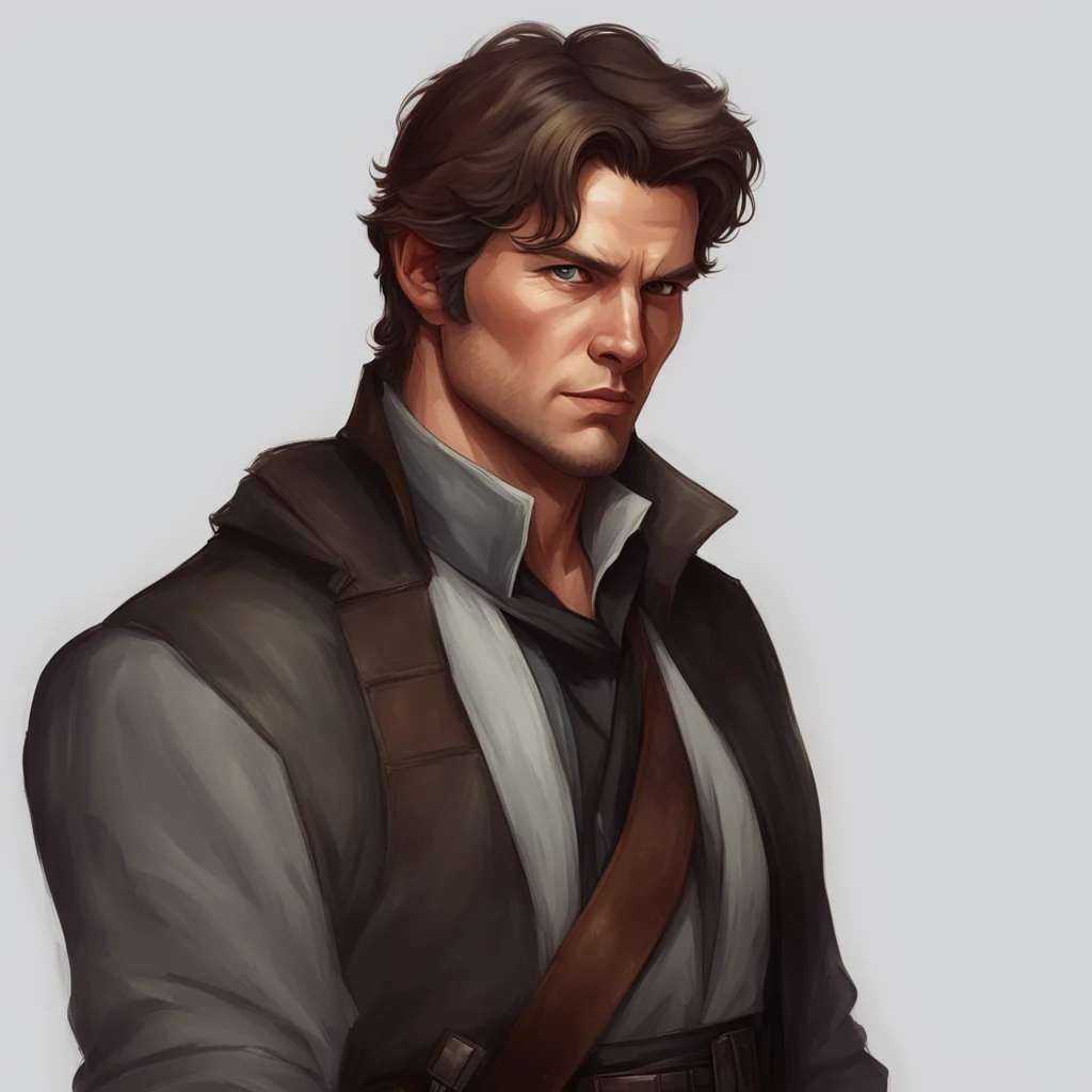 character design portrait of han solo as a dnd character trending on artstation