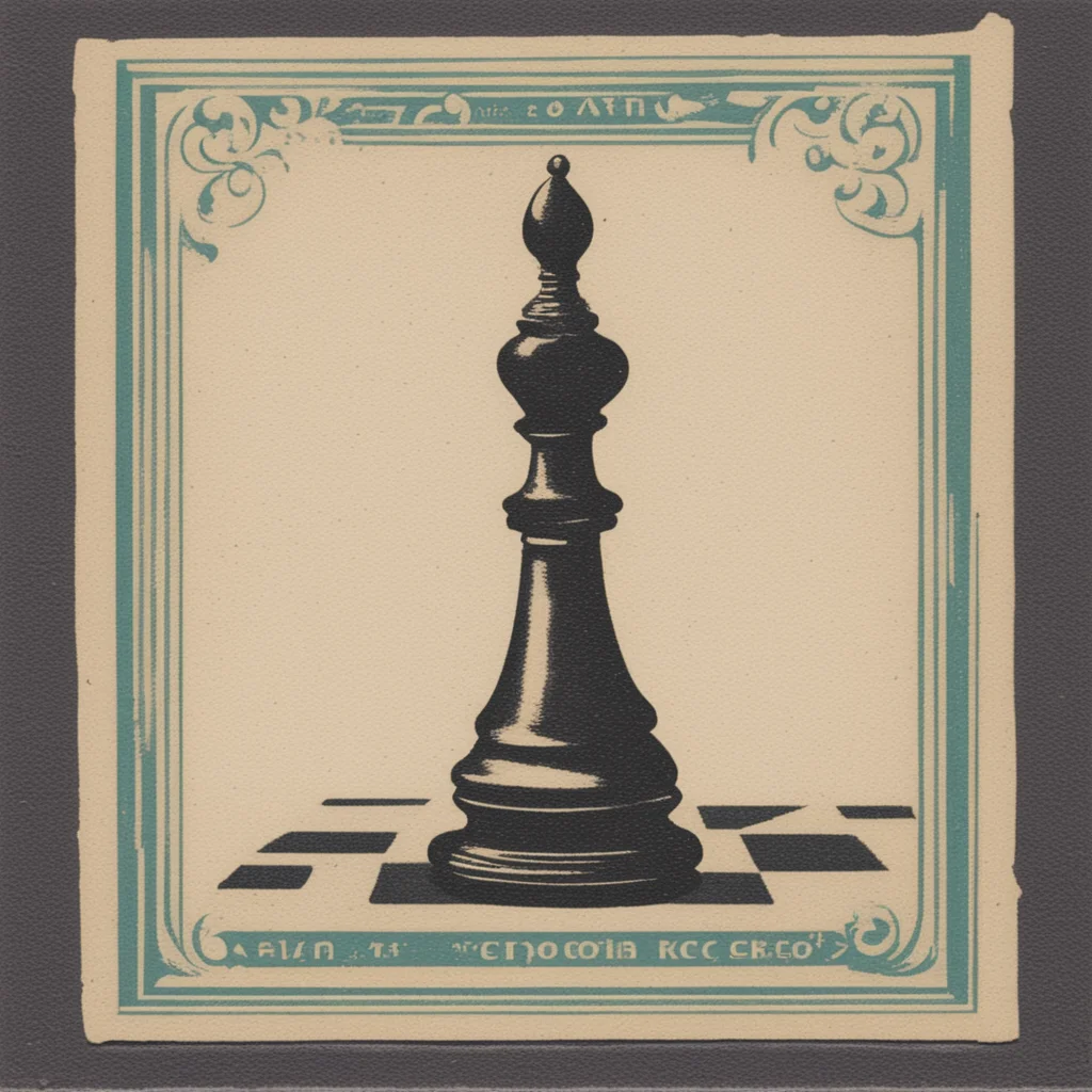 chess piece russian matchbox label ar 1117