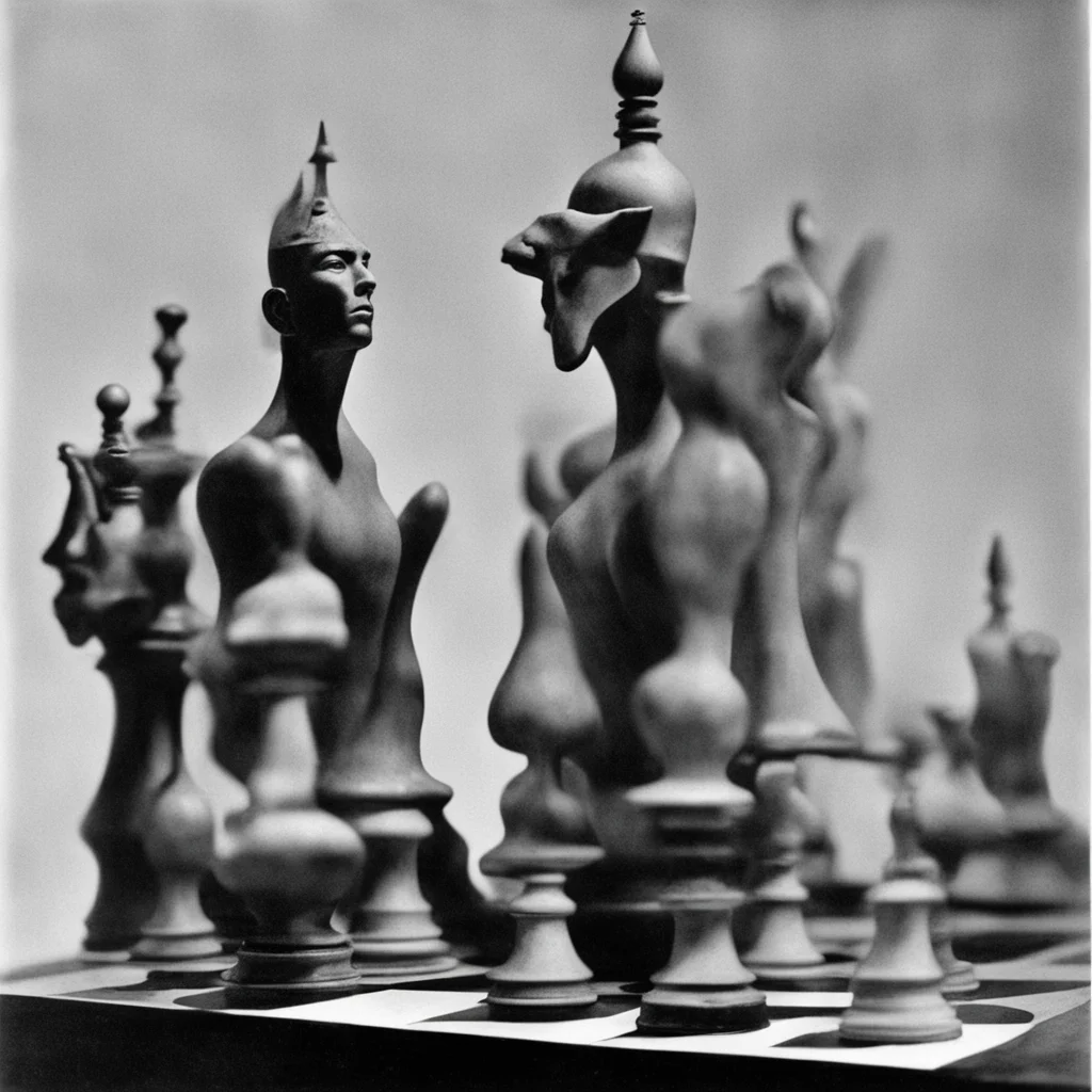 chess statues epic pulp art fantasy magazine circa 1968 ar 1117