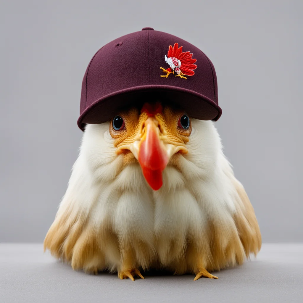 chicken baseball hat