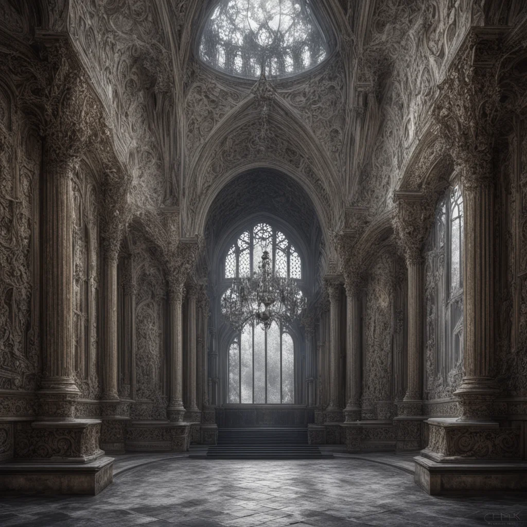 cirky 4k hd in baroque gothic in a dystopic setting