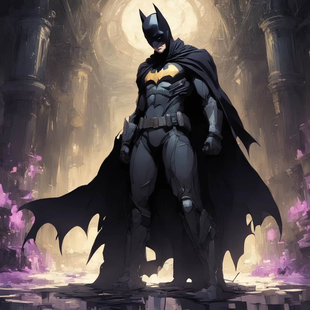 concept of batman the dark knight all blackwearing a anime costumeCraig mullins Ashley wood full bodyKrenz Cushart Yoney