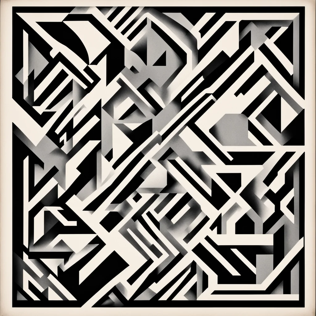 constructivism cubism squares art graphic design celtic pattern noir viking