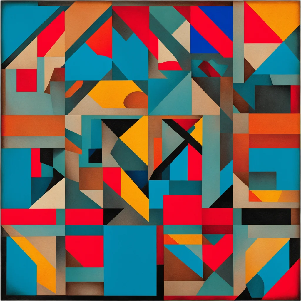 constructivism cubism squares art graphic design celtic pattern viking bronze teal red blue orange yellow hr giger