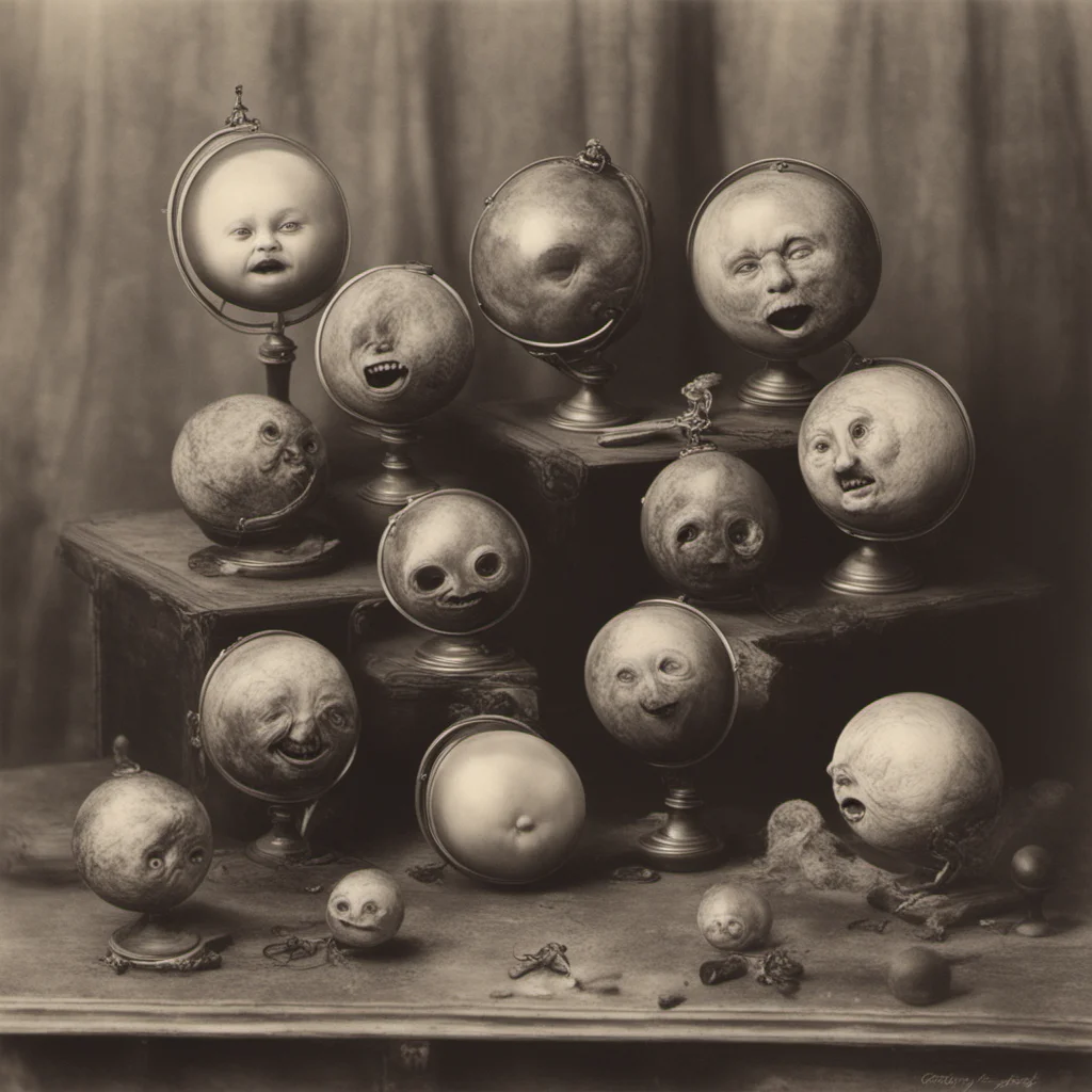 creepy cabinet card of saucy planets laughing hyper realism grotty soggy w 320 h 448