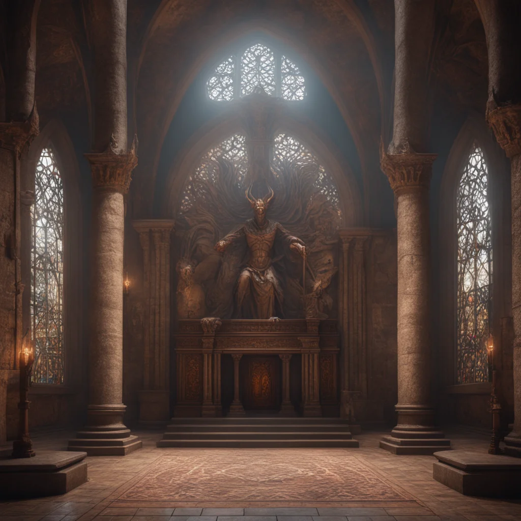 cult of tenebis demon logo medieval church 4k post processing highly detailed art station unreal engine  cinematography 