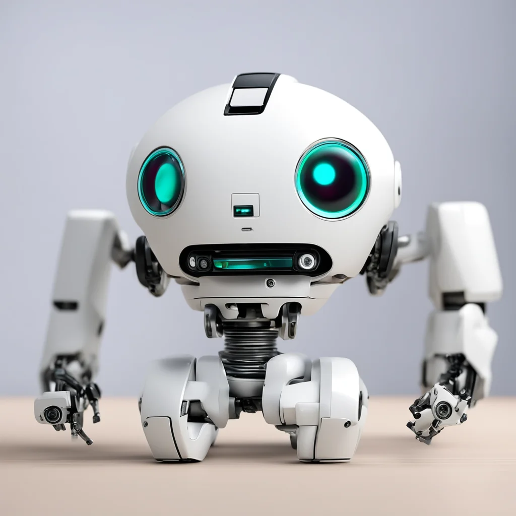 cute friendly desk companion robotic technology