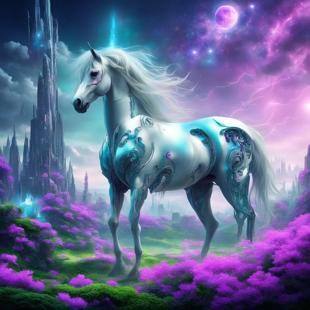 cybernetic dreamscape Now I will believe that there are unicorns