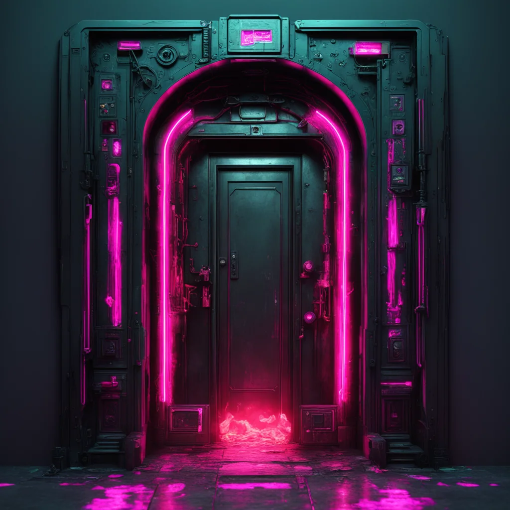 cyberpunk doorway to hell3D