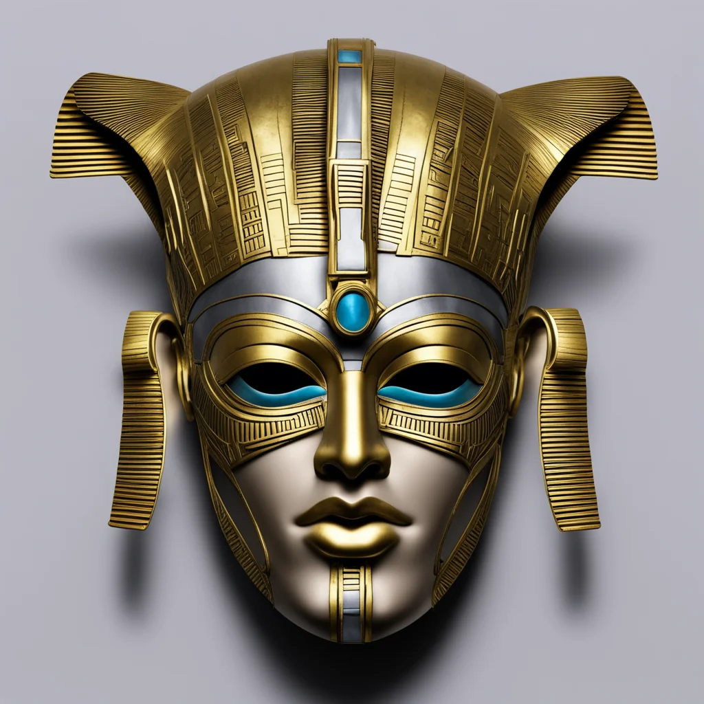 cyborg Egyptian pharaoh mask