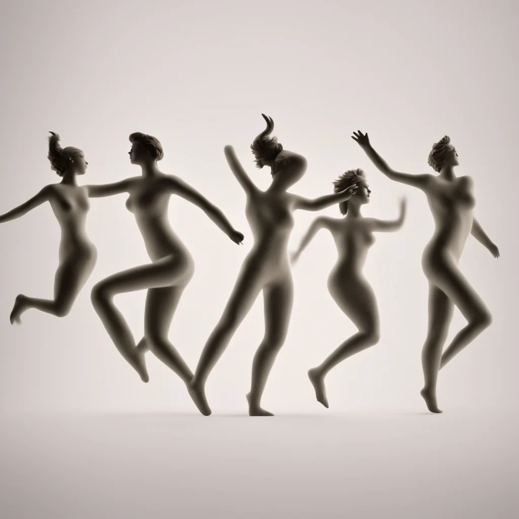 dancing figures photobash wallpaper