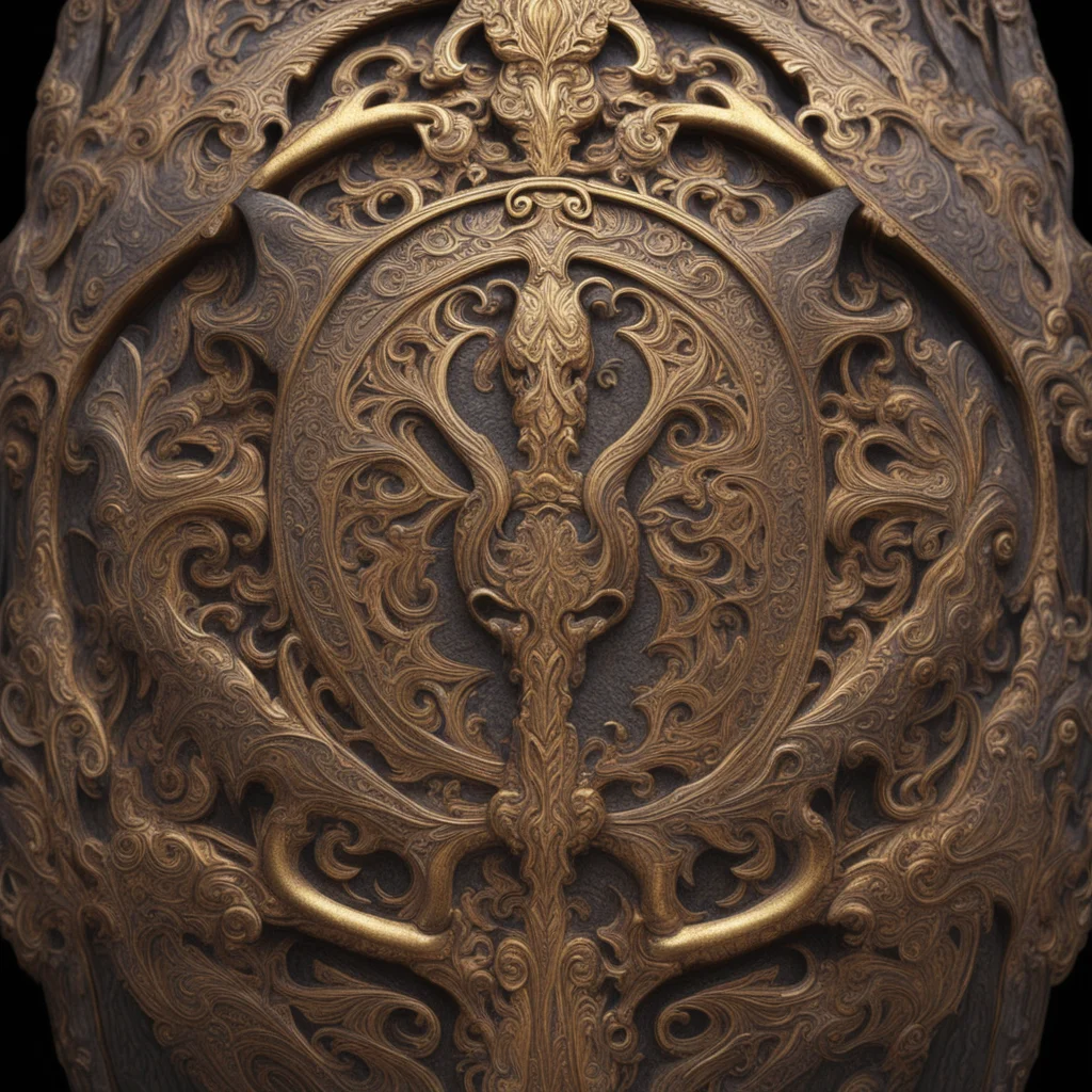 dark carved wood gold leaf intricate norse Urnes style extreme detail hyper realistic unreal engine aspect 32