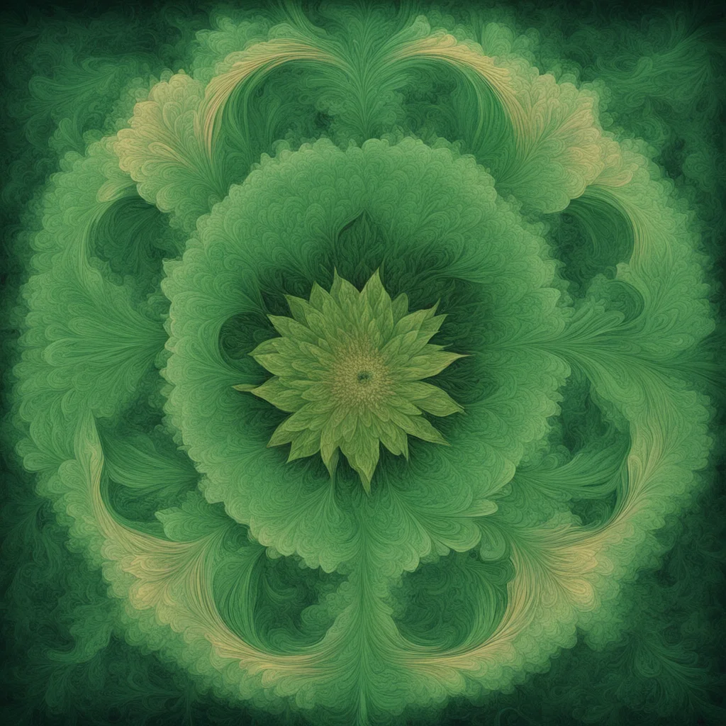 dark green textured paper  golden ratio spiral  spiral of smoke 15 cannabis flowers 3 layers of heavily glitched waterco