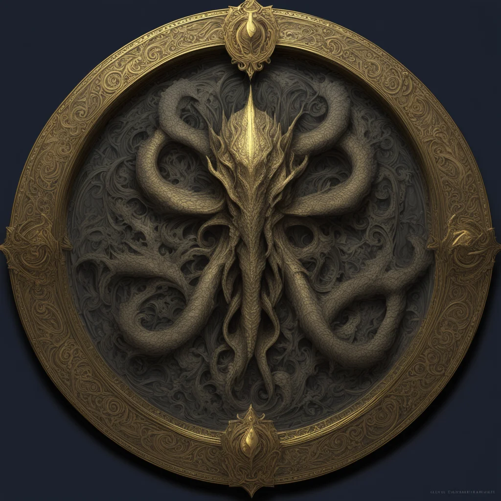 dark souls night hyper detail exquisite ornate symbols gold circle outline artstation octane render cthulhu craig mullin