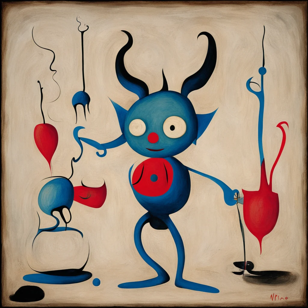 devil alcohol painted by miro ar 169