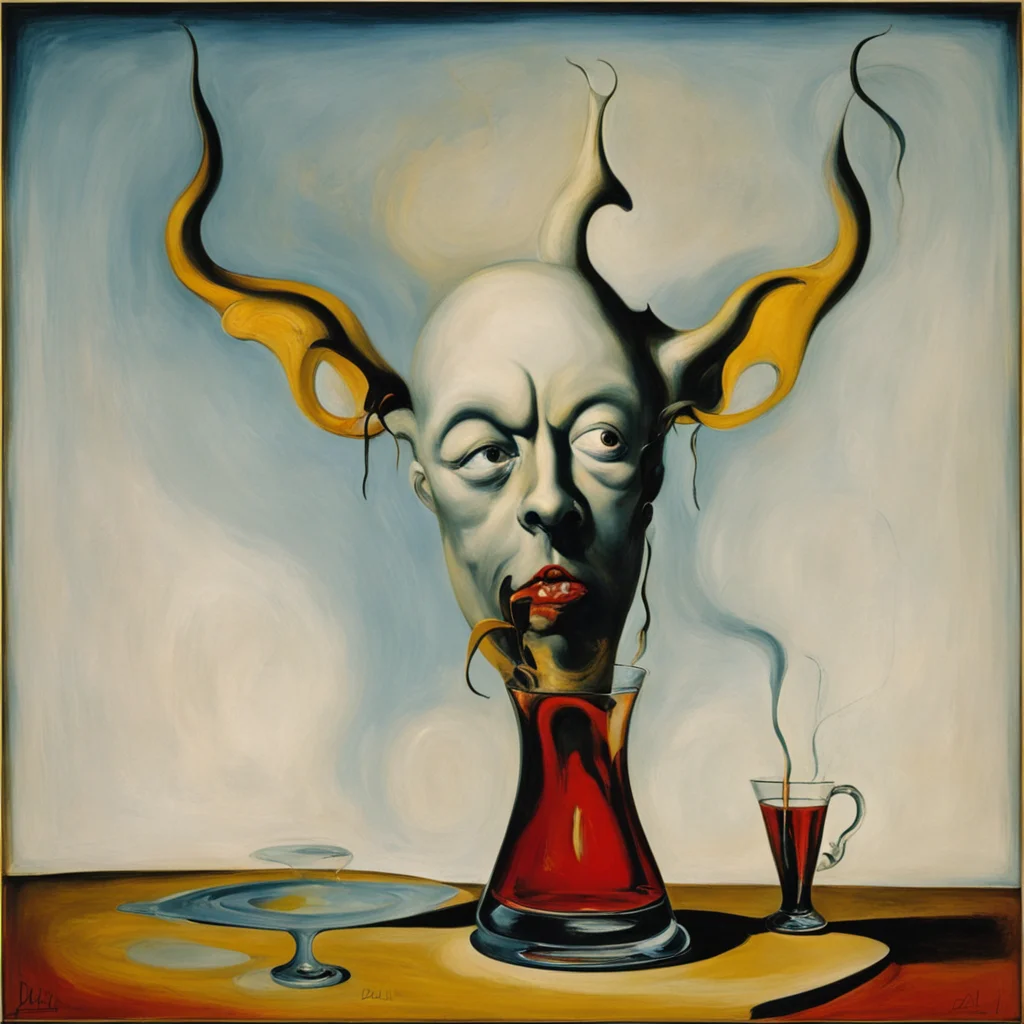 devil alcohol painted by salvadore dali ar 169