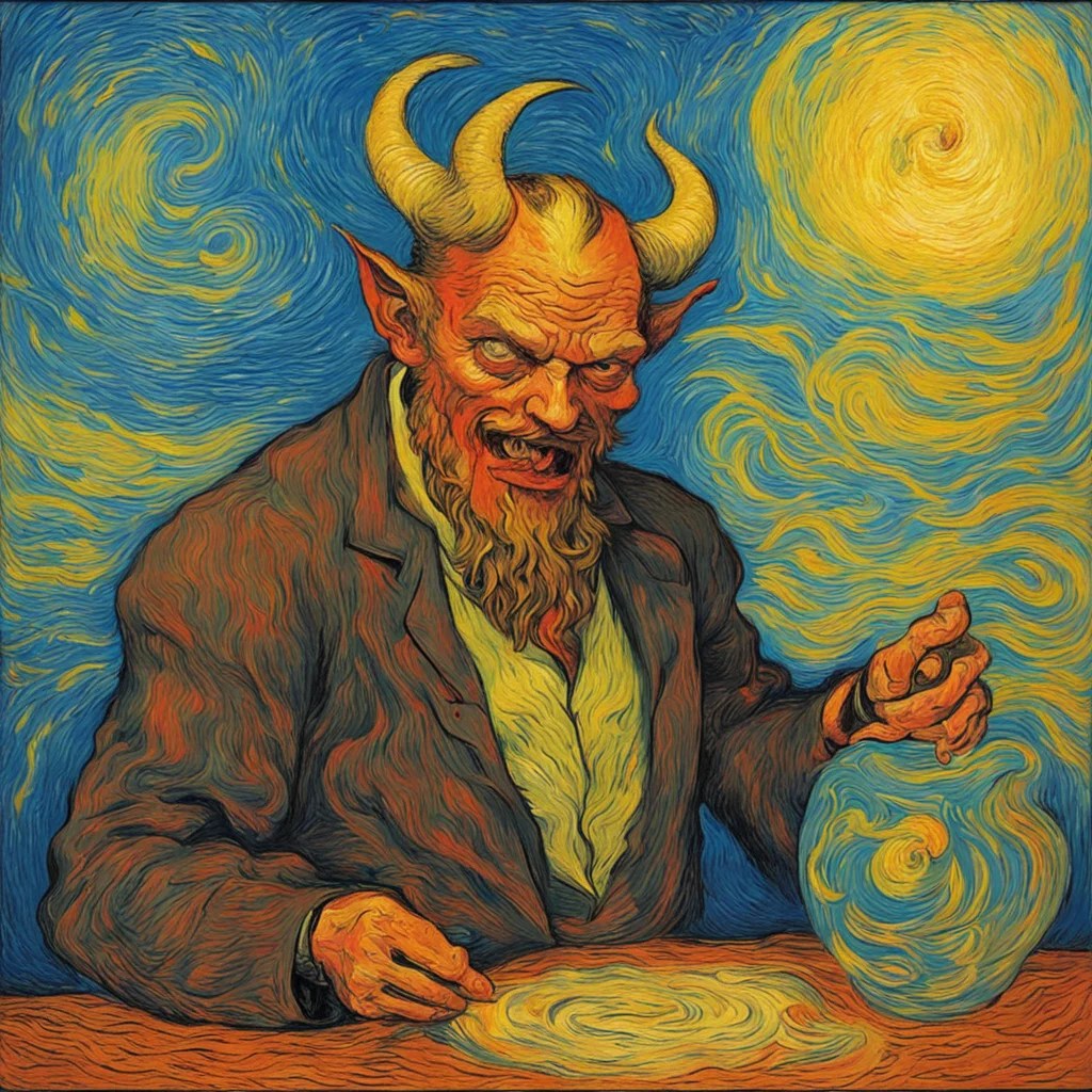 devil alcohol painted by vincent van Gogh ar 169