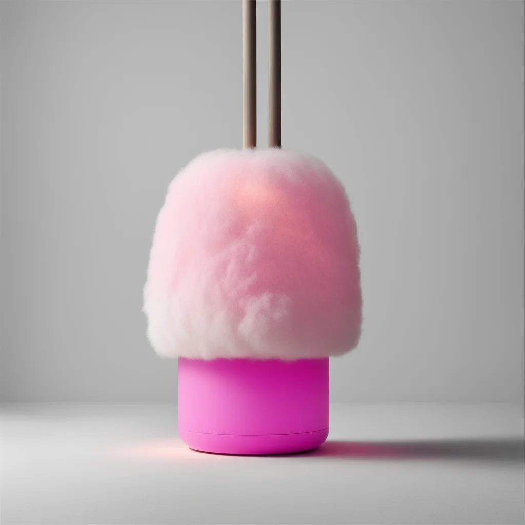dieter rams designed cotton candy fluffy textured lamp growth industrial design —ar 46