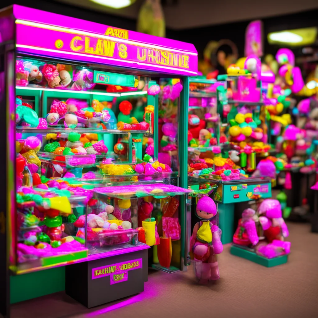 dolls inside claw machine very detailed arcade ultra photo realism — ar13