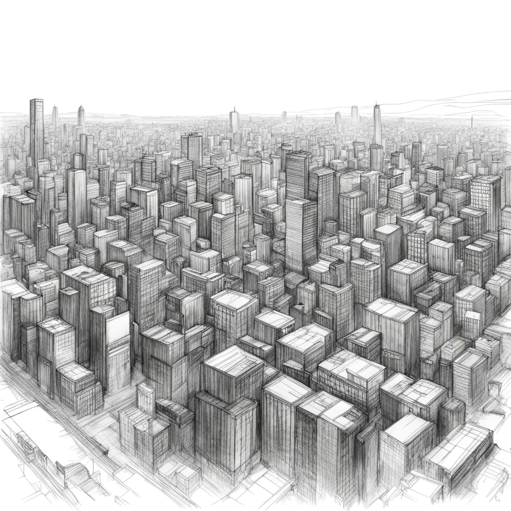 empty city black and white drawing sketch messy white paper illustration no people ar 169