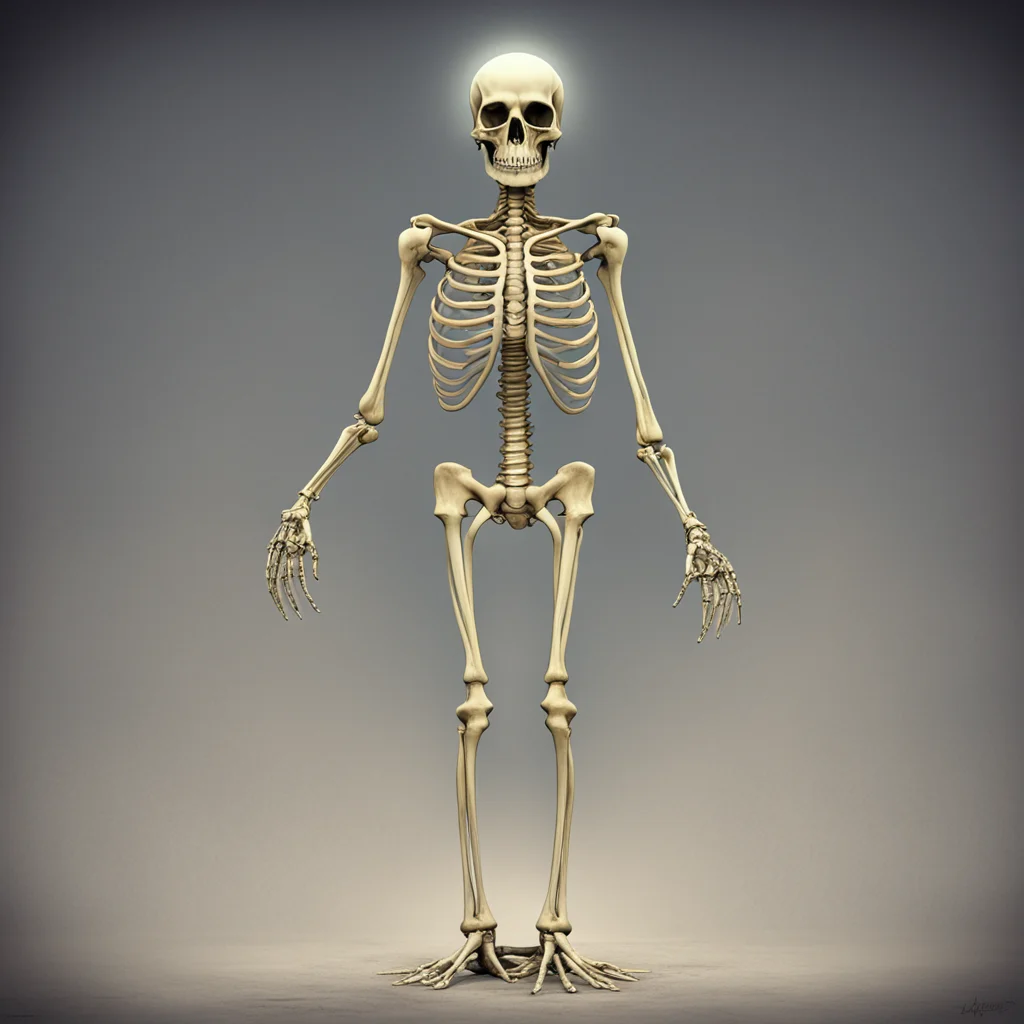 enlightened human skeleton