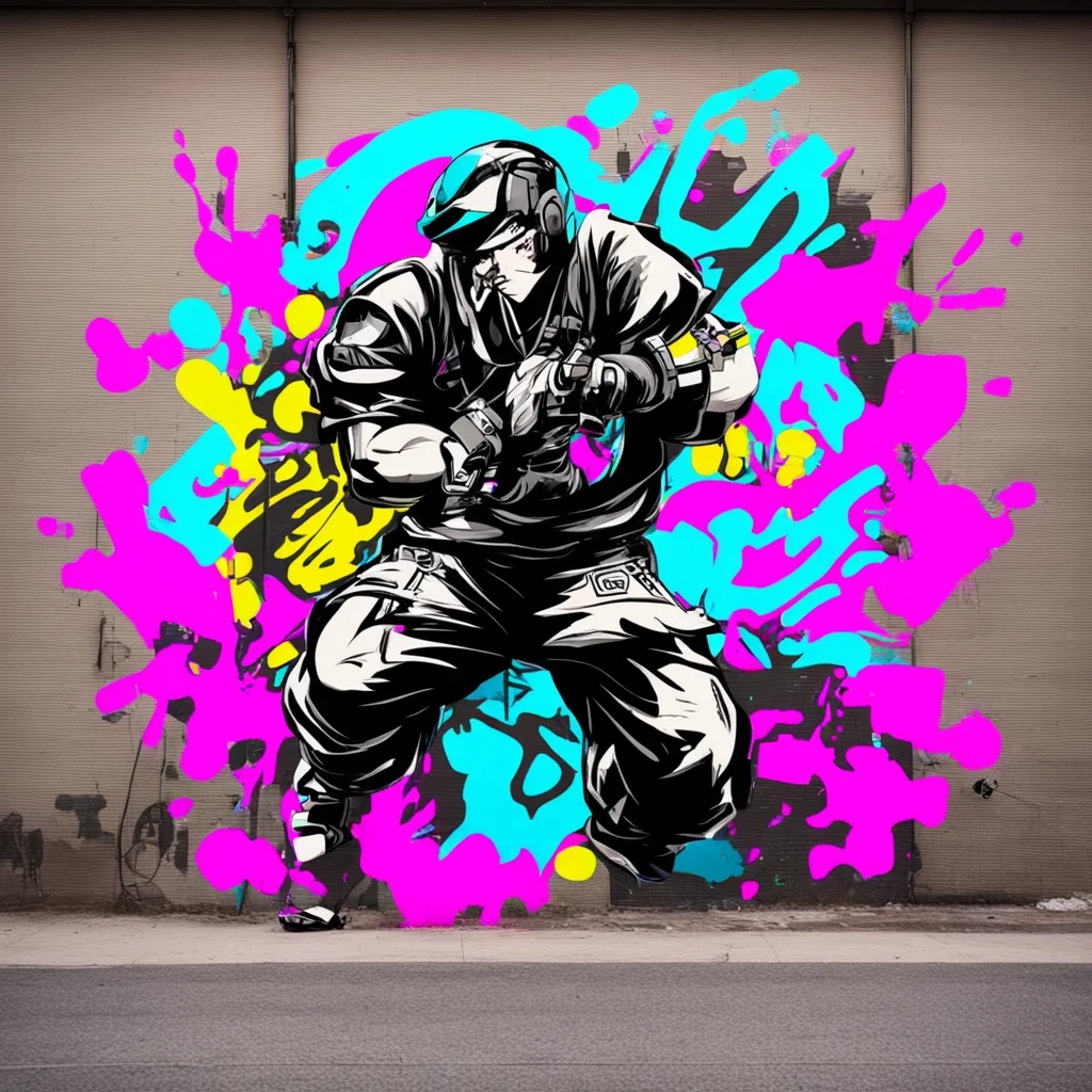 esports fighting gamer Graffiti