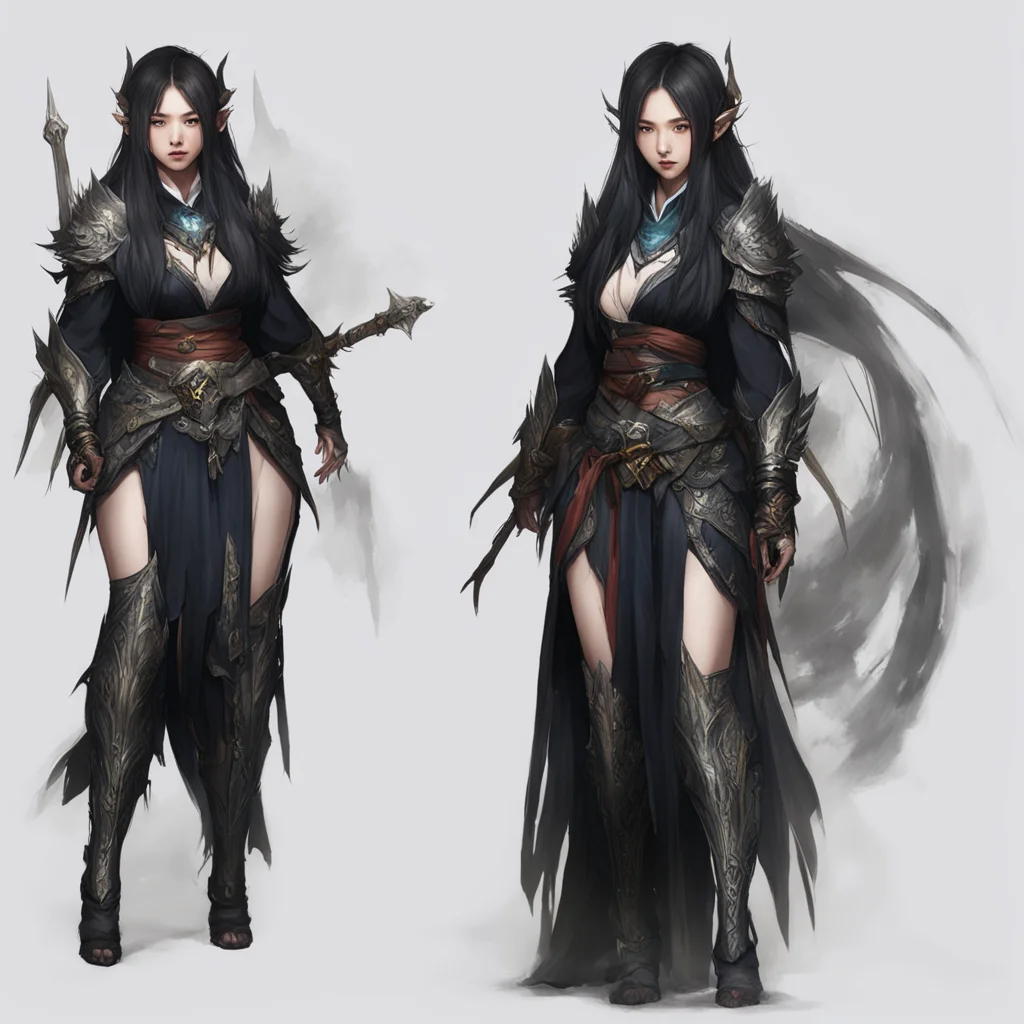 female sorceress black desert lost ark korean mmorpg concept art —ar 23