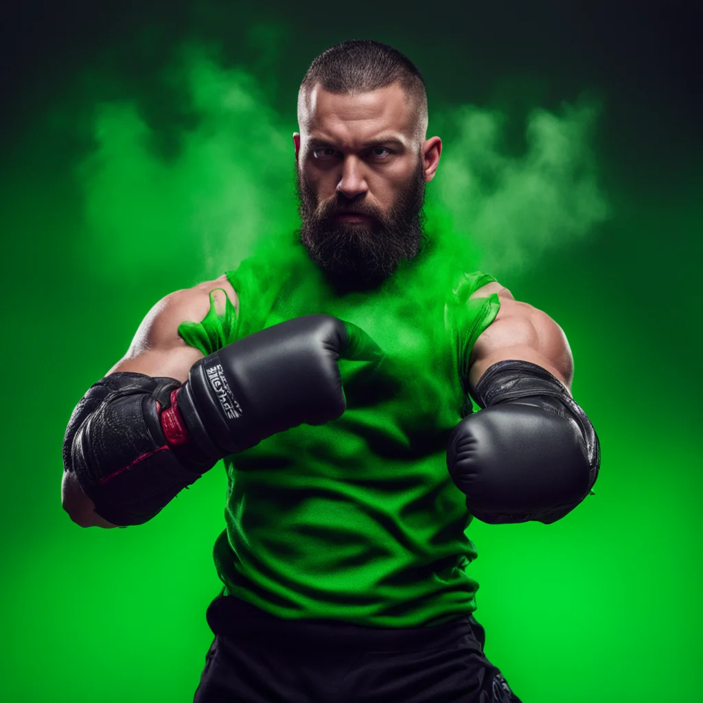 fight panavision cameras mma gloves punch extreme muscles hairy wide shot greenscreen swamp fumes bts studio stage ar 16