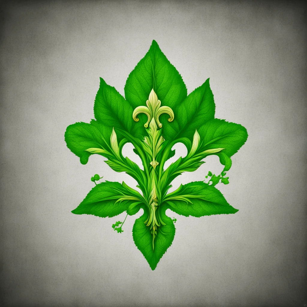 fleur de lis flag marijuana green trichomes