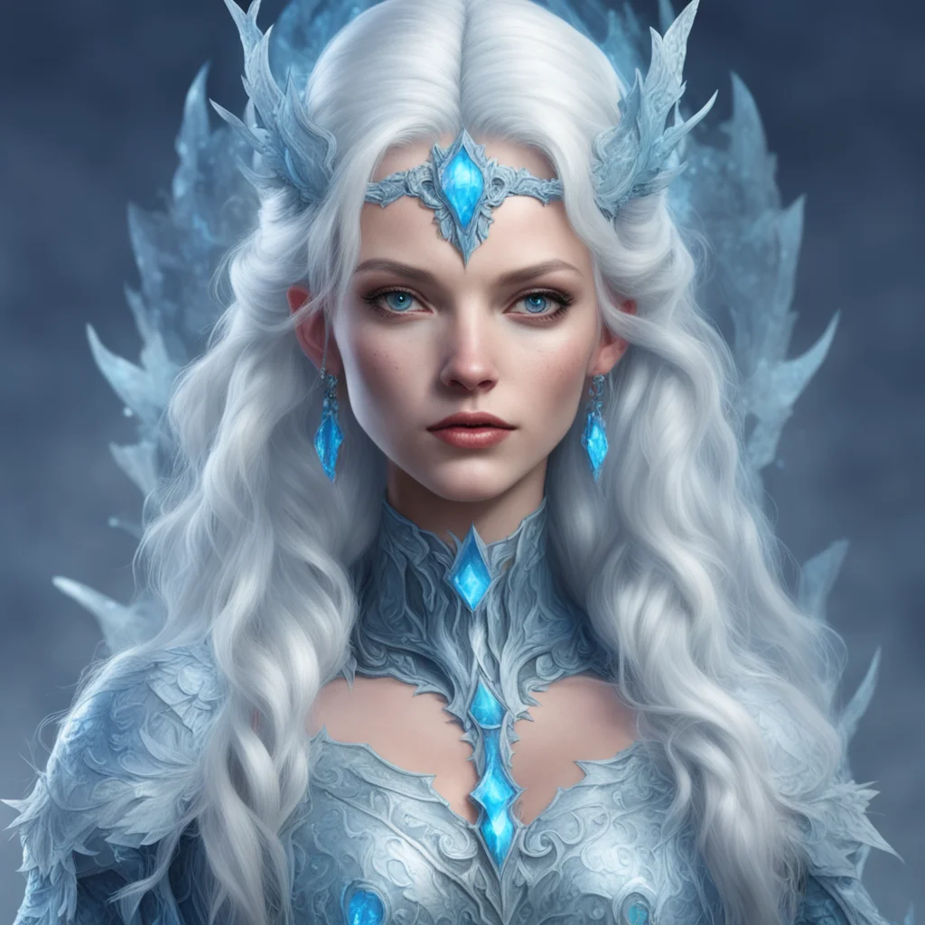 frost maiden divine femininebaldurs gate character portrait ar 711