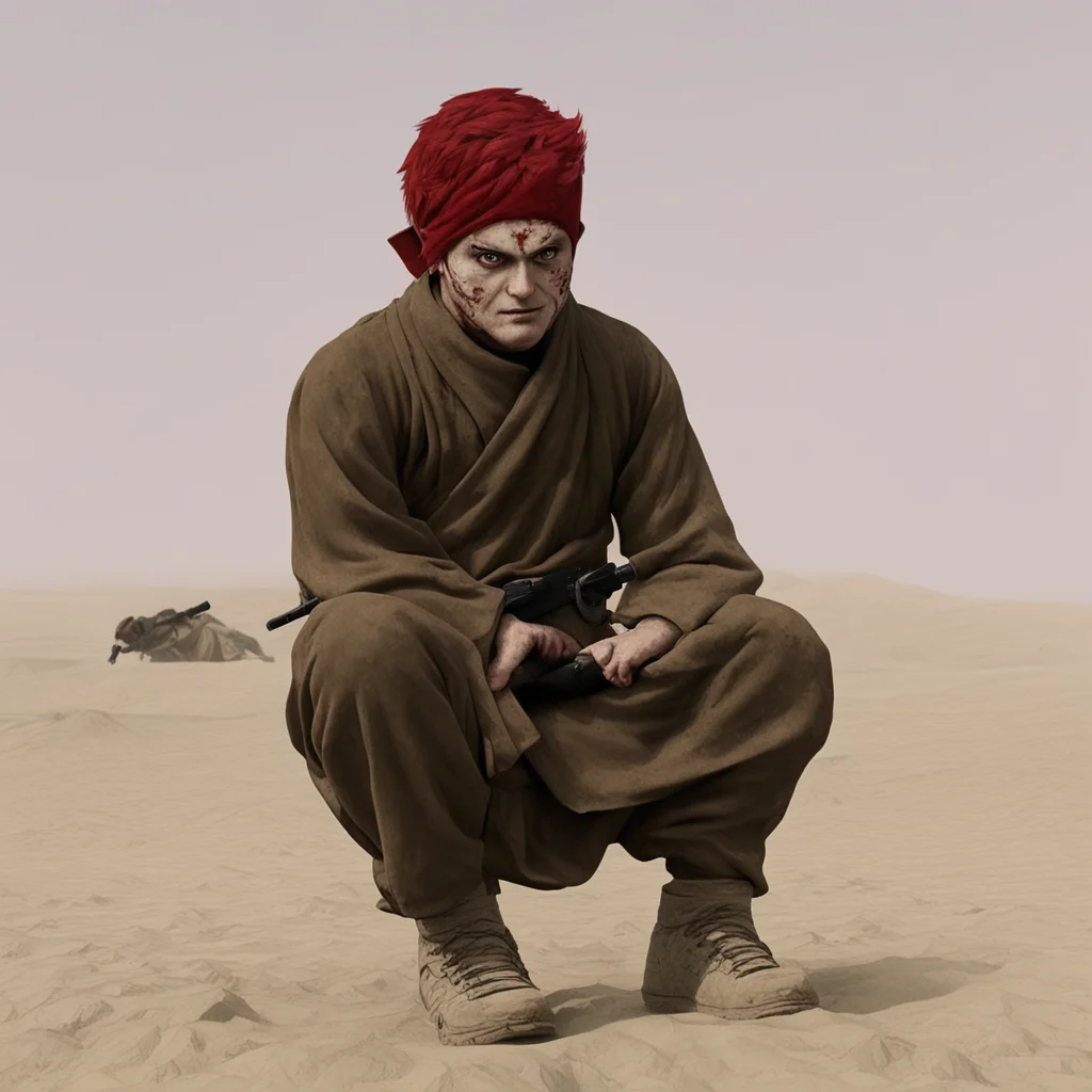 gaara of the sand in Afghan war Gaara kazekage afghanistan war crimes found footage 8k octane ar 169