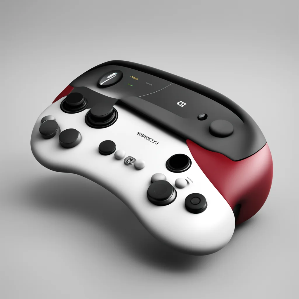 game controller designed by Mario Revelli di Beaumont steering wheel gamepad industrial design cinema4d render