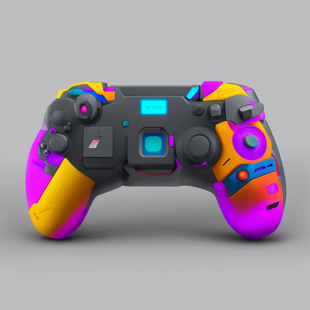 game controller designed by NERF and GUNDAM colorful contemporary industrial design trending on artstation test